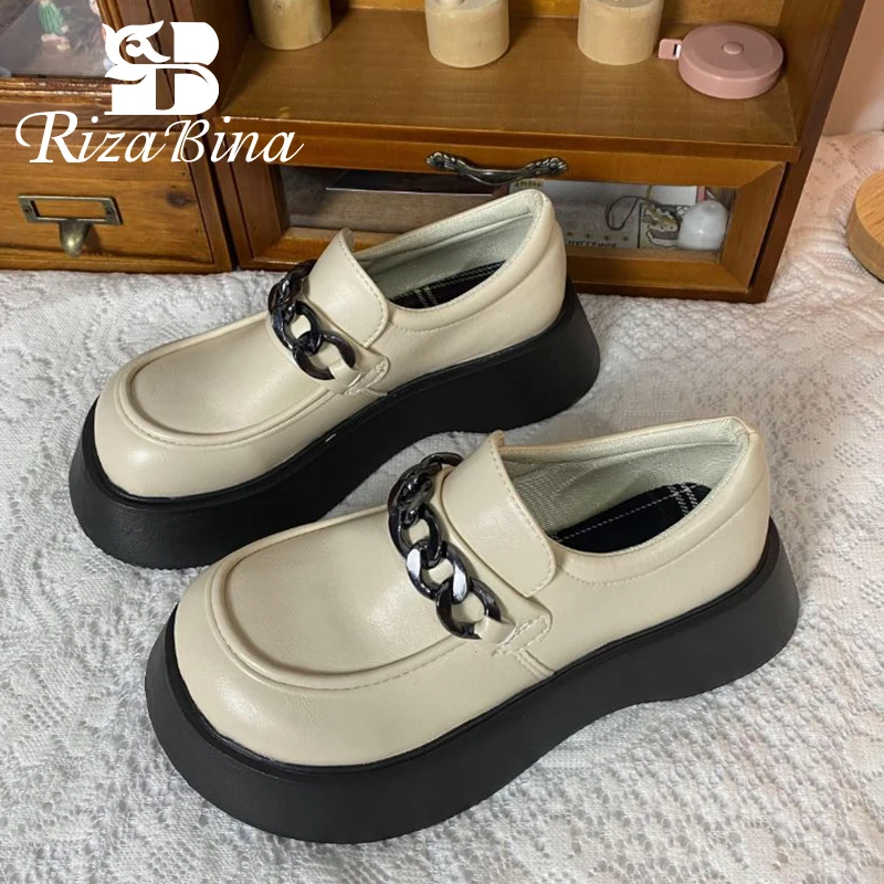 RIZABINA New Arrivals Pumps Women Metal Chain Chunky Ins Street Spring Shoes Ladies Fashion Cool Club Party Footwear Size 35-39 
RIZABINA New Arrivals Pumps Women Metal Chain Chunky Ins Street Spring Shoes Ladies Fashion Cool Club Party Footwear Size 35-39