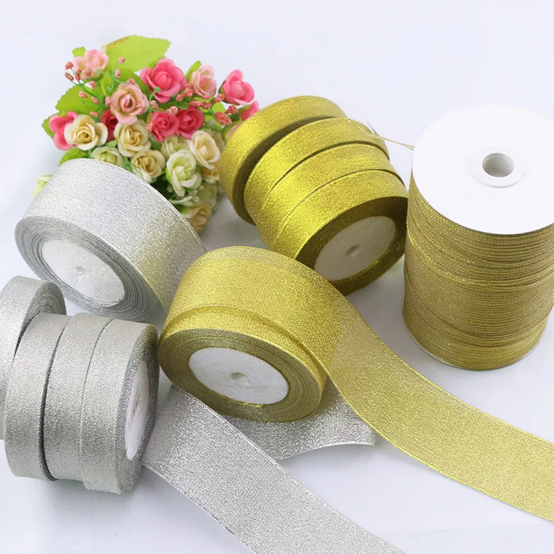 25 Yards/Roll 0.6cm-2.5cm Golden Glitter Ribbon Christmas Wedding Decoration Ribbon DIY Bows Gift Wrapping Handmade Material
25 Yards/Roll 0.6cm-2.5cm Golden Glitter Ribbon Christmas Wedding Decoration Ribbon DIY Bows Gift Wrapping Handmade Material