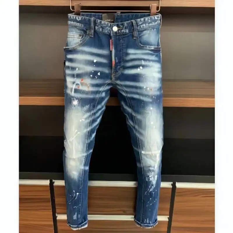 Women's/Men's Slim Micro-elasticity Jeans Casual Trousers Street Clothing Biker Punk Pants A371
Women's/Men's Slim Micro-elasticity Jeans Casual Trousers Street Clothing Biker Punk Pants A371