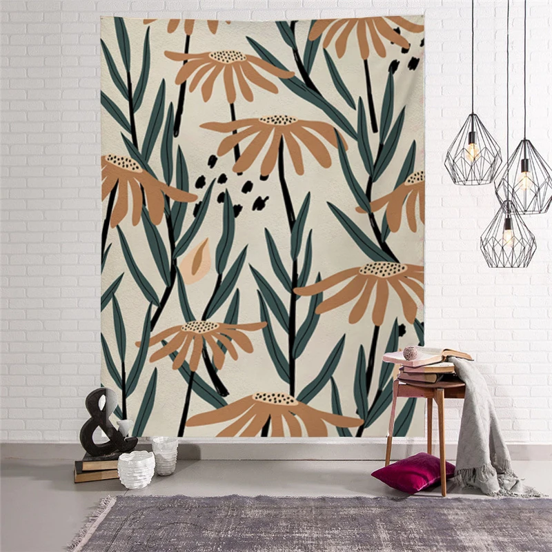 Floral Print Hanging Tapestry Leaves Landscape Polyester Wall Cloth 75x58cm Rainbow Color Patchwork Wall Carpet Home Decor
Floral Print Hanging Tapestry Leaves Landscape Polyester Wall Cloth 75x58cm Rainbow Color Patchwork Wall Carpet Home Decor