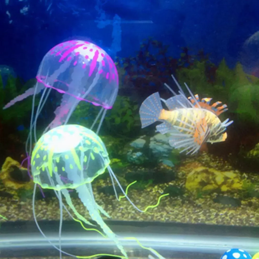 Aquarium decorative Artificial jellyfish fish tank underwater living plants glow decorative aquatic landscape
Aquarium decorative Artificial jellyfish fish tank underwater living plants glow decorative aquatic landscape