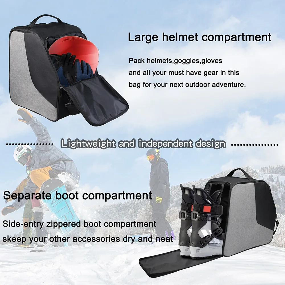 Ski Boot Bag Large Capacity Storage Boots Helmet Clothing Can Be Placed Skis Shoulder Bags with Adjustable Waterproof
Ski Boot Bag Large Capacity Storage Boots Helmet Clothing Can Be Placed Skis Shoulder Bags with Adjustable Waterproof