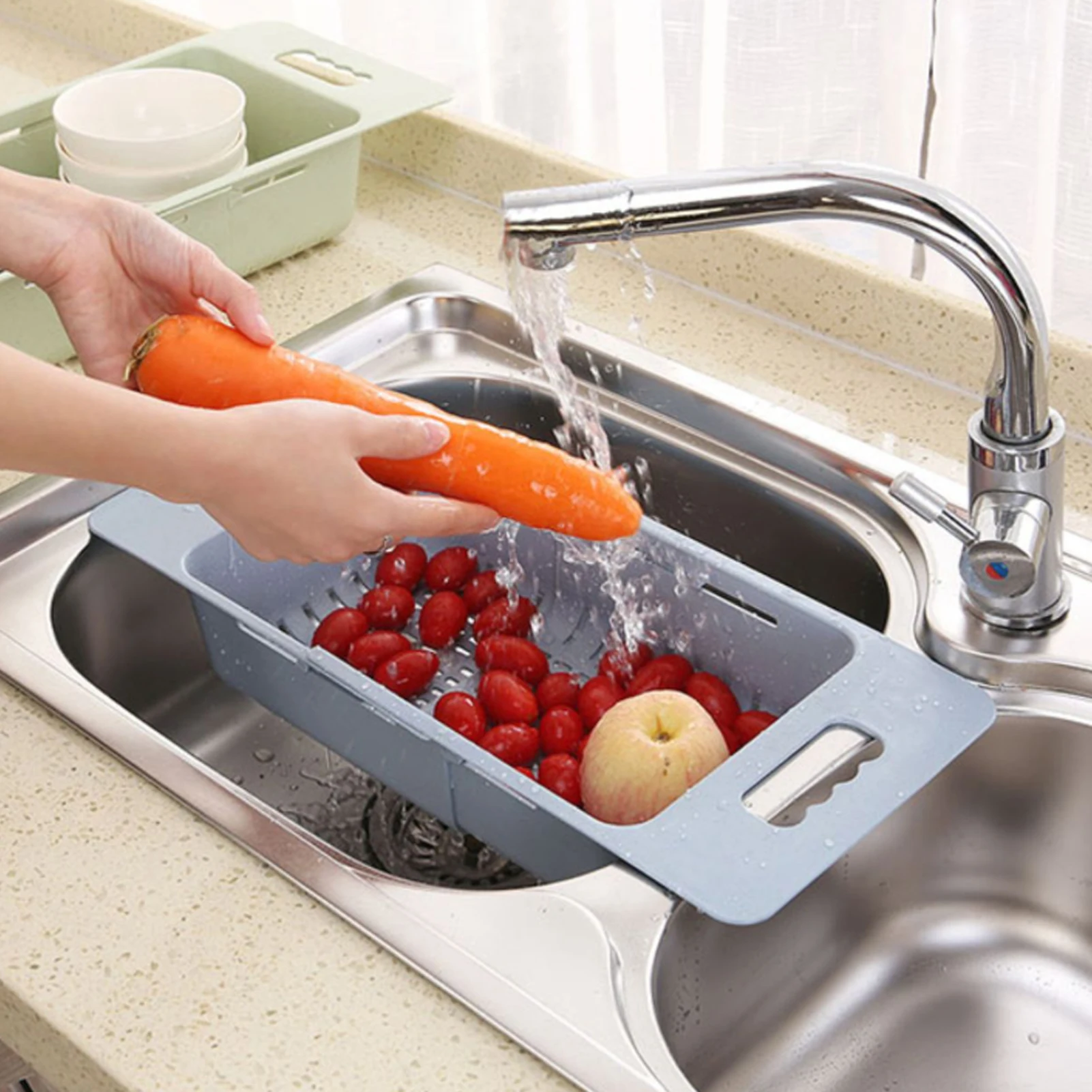 Over the Sink Colander Strainer Basket Simple and Elegant Design for Cooked Pasta Dry Dishes Super Versatile Convenient Usage
Over the Sink Colander Strainer Basket Simple and Elegant Design for Cooked Pasta Dry Dishes Super Versatile Convenient Usage