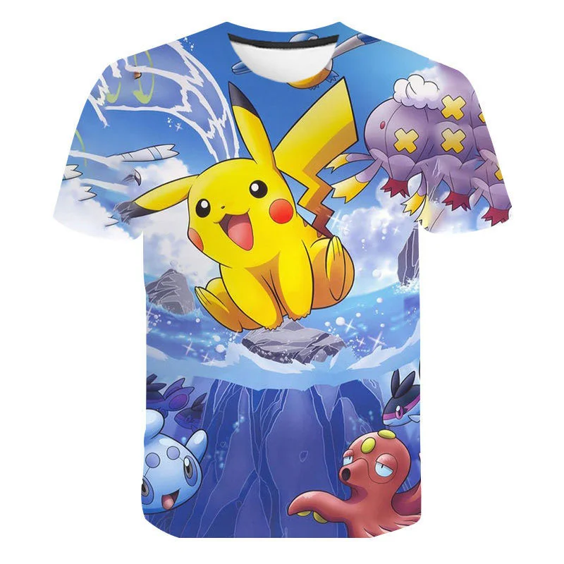 2023 New Summer Pokemon 3D T shirt Boy Girl Kids Fashion Casual Short Sleeve Children Cartoon Printed T-shirt Lovely Tops Tee
2023 New Summer Pokemon 3D T shirt Boy Girl Kids Fashion Casual Short Sleeve Children Cartoon Printed T-shirt Lovely Tops Tee