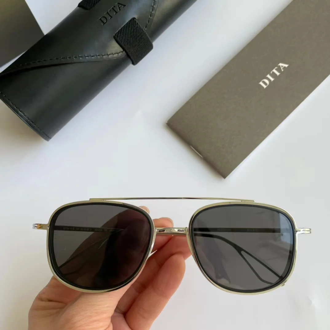 

Новое поступление DITA DTX-118 модель Ретро Бизнес высокого класса унисекс солнцезащитные очки высшего качества классические популярные UV400 Мужские Женские очки