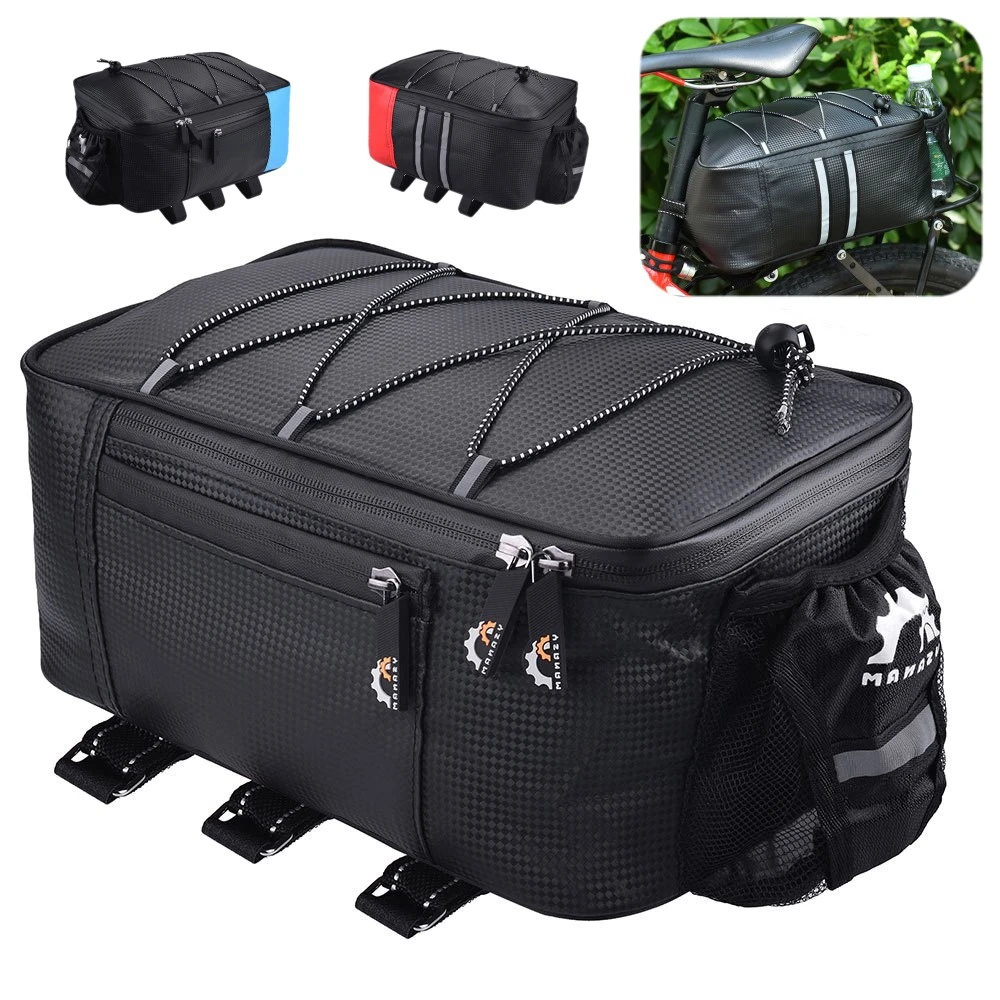 

Large Waterproof Cycling Luggage Rack Carrier Pannier Bag Durable Trunk Bicycle Bike Rear Seat Accessories Rain Cover Travel