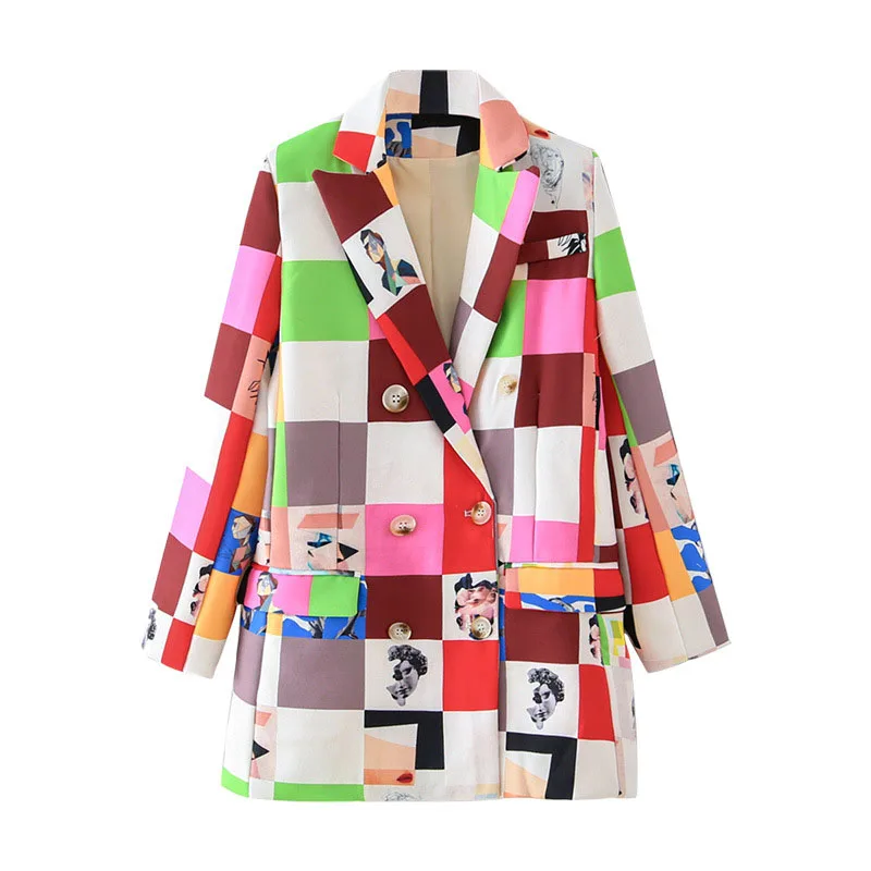 Chic Office Lady Plaid Printed Blazers For Women Elegant Stylish Coats 2023 Women's Long Sleeve Single Button Slim Blazer
Chic Office Lady Plaid Printed Blazers For Women Elegant Stylish Coats 2023 Women's Long Sleeve Single Button Slim Blazer