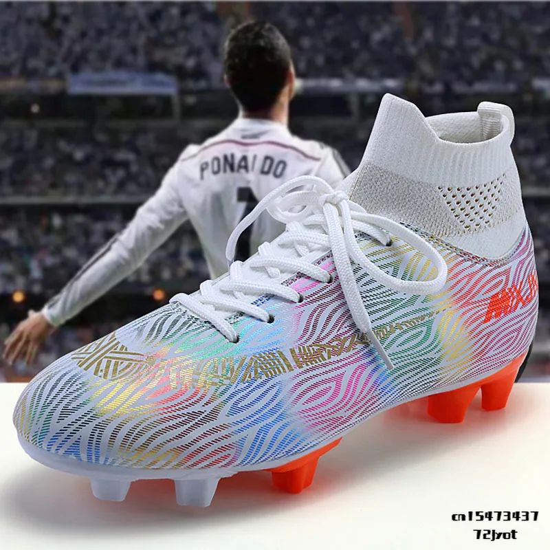 Indoor Soccer Shoes Men High Top Football Shoes Breathable Nonslip Soccer Cleats Shoes Turf Futsal Mens Training Football Boots
Indoor Soccer Shoes Men High Top Football Shoes Breathable Nonslip Soccer Cleats Shoes Turf Futsal Mens Training Football Boots