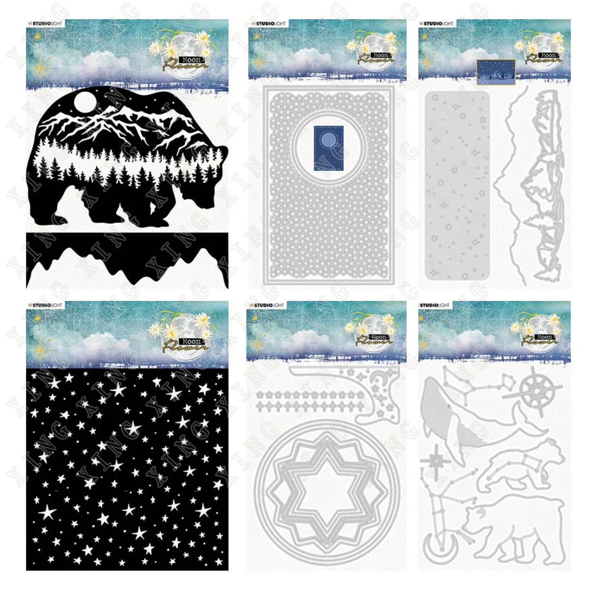Polar Bear Moon Stars Flower Metal Cutting Dies Stencil Scrapbook Diary Decoration Embossing Template Diy Greeting Card Handmade
Polar Bear Moon Stars Flower Metal Cutting Dies Stencil Scrapbook Diary Decoration Embossing Template Diy Greeting Card Handmade