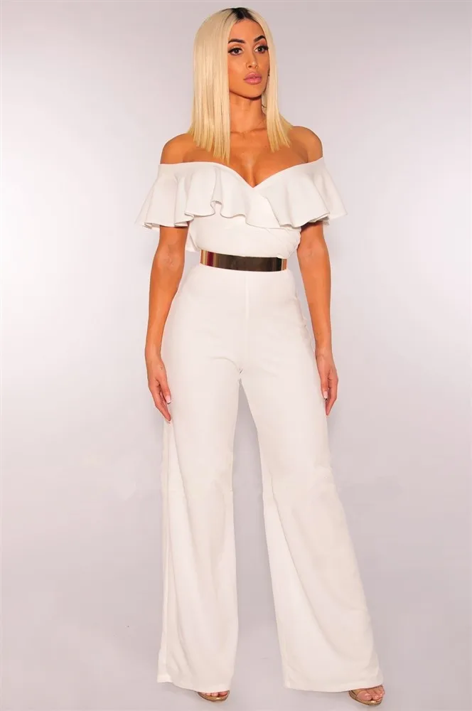 Sexy Ruffles One Shoulder Sexy V-neck Jumpsuit Elegant Ladies Short Sleeve Strapless High Waist Overalls Party Club Jumpusits
Sexy Ruffles One Shoulder Sexy V-neck Jumpsuit Elegant Ladies Short Sleeve Strapless High Waist Overalls Party Club Jumpusits