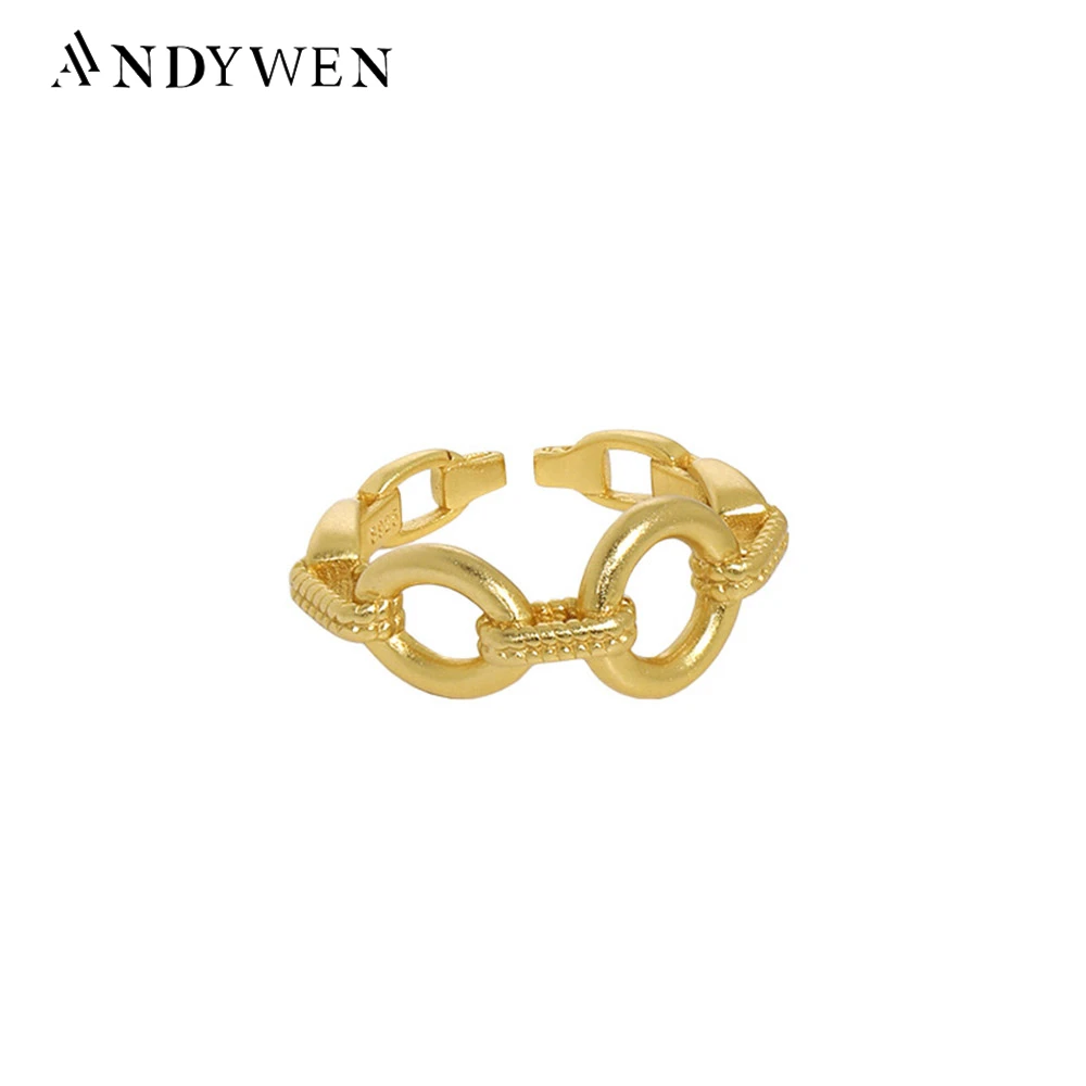 ANDYWEN 925 пробы Серебряная Золотая простая цепочка с гороскопом Регулируемые кольца необычная Геометрическая особенная роскошная женская Ро...
ANDYWEN 925 пробы Серебряная Золотая простая цепочка с гороскопом Регулируемые кольца необычная Геометрическая особенная роскошная женская Ро...