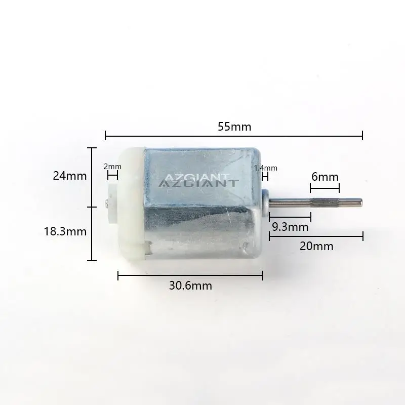 Azgiant FC280 Высокоскоростной сильный магнитный двигатель постоянного тока 12 В 55 мм по часовой стрелке ремонтный комплект электромобиля с постоянным магнитом электроинструменты
Azgiant FC280 Высокоскоростной сильный магнитный двигатель постоянного тока 12 В 55 мм по часовой стрелке ремонтный комплект электромобиля с постоянным магнитом электроинструменты