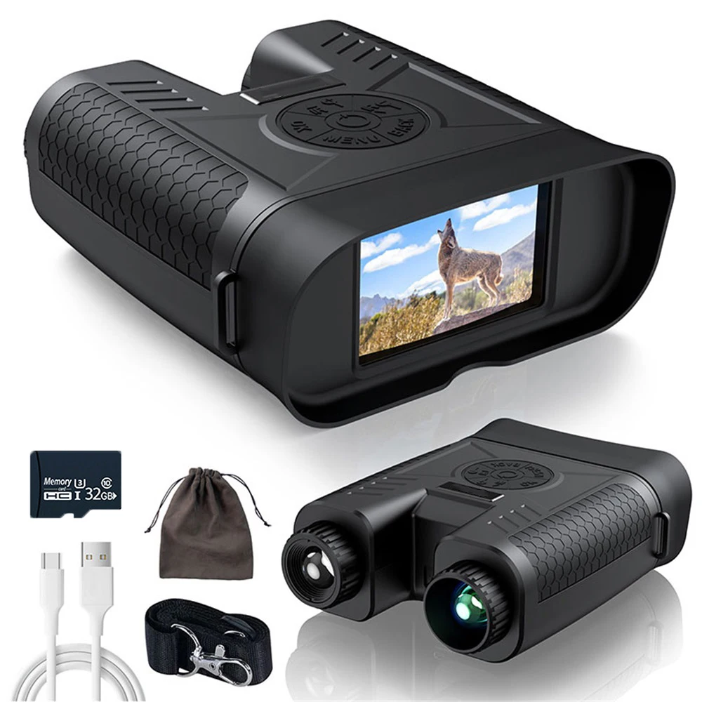 Professional 1080P Rechargeable Binoculars Telescope 15X 600M Infrared Night Vision for Hunting Camping Video Recording
Professional 1080P Rechargeable Binoculars Telescope 15X 600M Infrared Night Vision for Hunting Camping Video Recording