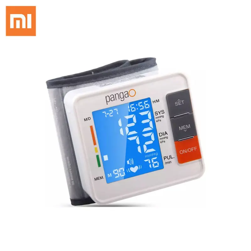 Xiaomi Pangao Home Use Portable Wrist Blood Pressure Monitor Smart Blood Pressure Meter for Measuring And Pulse Rate Monitoring
Xiaomi Pangao Home Use Portable Wrist Blood Pressure Monitor Smart Blood Pressure Meter for Measuring And Pulse Rate Monitoring