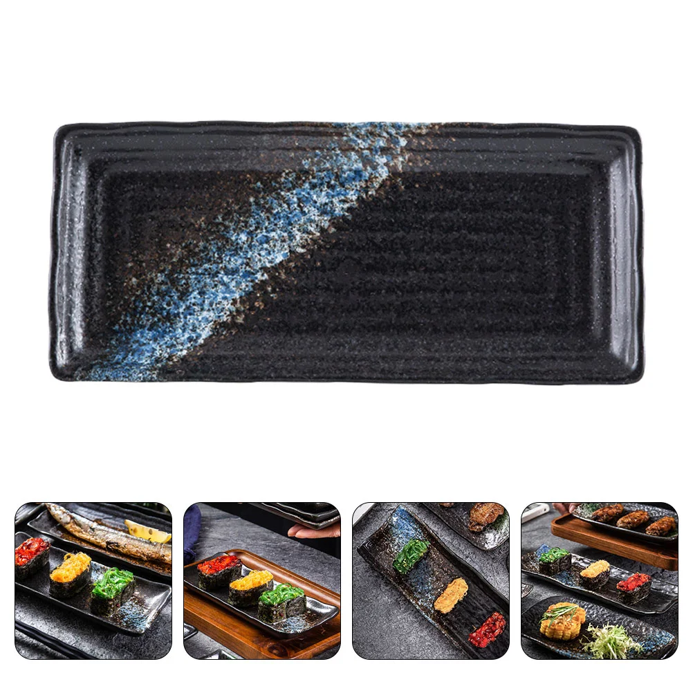 Керамическая тарелка с черным акцентом, декоративный поднос для подачи еды, тарелка для аппетита, керамический поднос для кофейного столика
Керамическая тарелка с черным акцентом, декоративный поднос для подачи еды, тарелка для аппетита, керамический поднос для кофейного столика