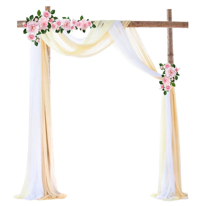 Wedding Arch Drape Chiffon Fabric Draping Curtain Drapery Ceremony Reception Swag Wedding Decration 70X550cm( 6yards)
Wedding Arch Drape Chiffon Fabric Draping Curtain Drapery Ceremony Reception Swag Wedding Decration 70X550cm( 6yards)