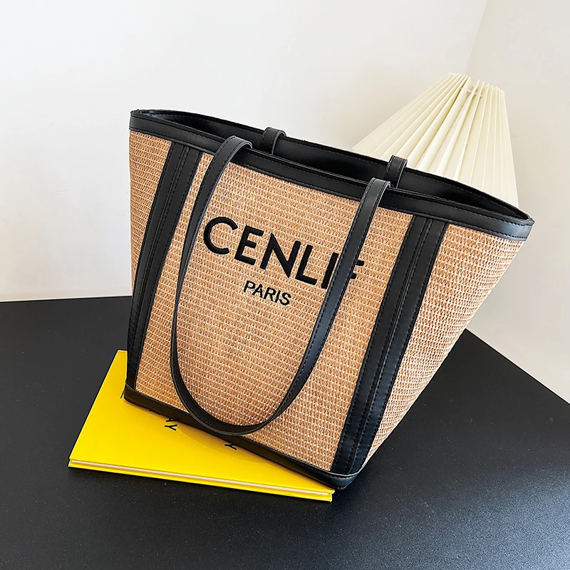 Fashion Letters Prints Straw Women Shoulder Bags Big Capacity Straw Handbags For Women Casual Commuter Totes Bag Shopper Bag New
Fashion Letters Prints Straw Women Shoulder Bags Big Capacity Straw Handbags For Women Casual Commuter Totes Bag Shopper Bag New
