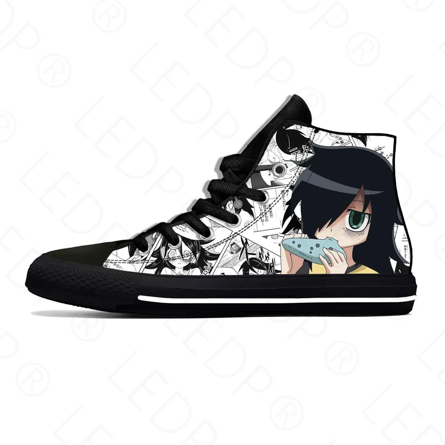 Японские Аниме Манга комикс Watamote Kuroki Tomoko повседневные тканевые туфли высокие Легкие дышащие кроссовки с 3D принтом для мужчин и женщин
Японские Аниме Манга комикс Watamote Kuroki Tomoko повседневные тканевые туфли высокие Легкие дышащие кроссовки с 3D принтом для мужчин и женщин