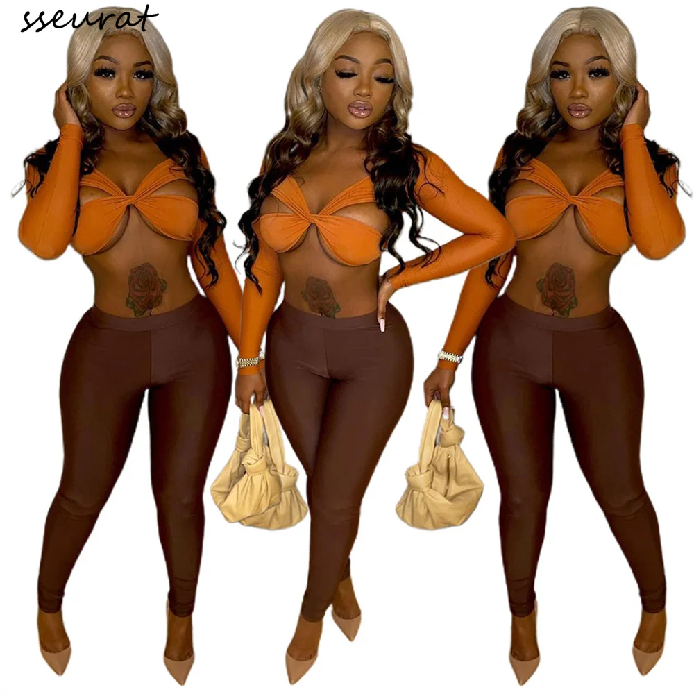 Женский Соблазнительный комплект из двух предметов SSEURAT, бандажный короткий топ с длинным рукавом и брюки-карандаш, вечерние Клубные компле...
Женский Соблазнительный комплект из двух предметов SSEURAT, бандажный короткий топ с длинным рукавом и брюки-карандаш, вечерние Клубные компле...