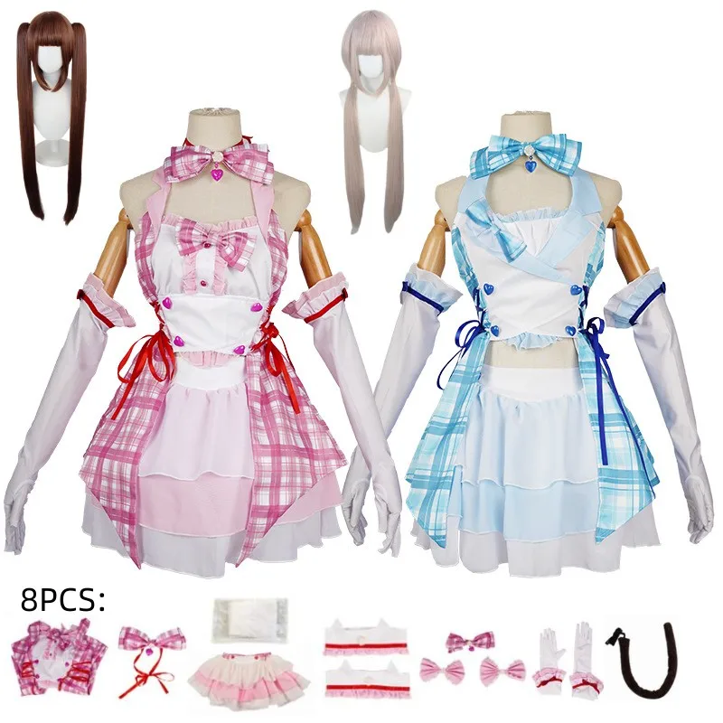 Game NEKOPARA Neko Para Chocola Vanilla Cosplay Costume Singing Suit Wig Women Cute Uniform Maid Wear Halloween Anime Outfit
Game NEKOPARA Neko Para Chocola Vanilla Cosplay Costume Singing Suit Wig Women Cute Uniform Maid Wear Halloween Anime Outfit