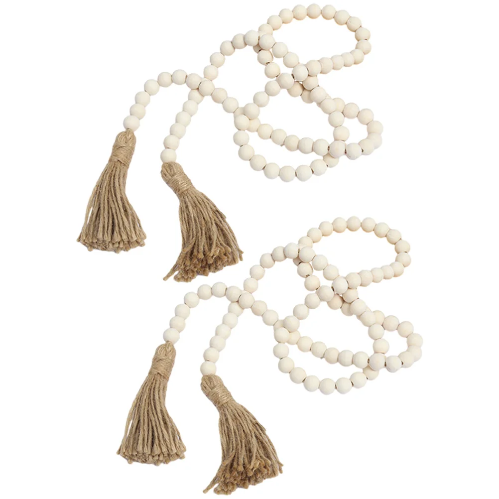 2 Pcs Flower Garland Twine Tassel Wooden Beads Rustic Household Beaded Hanging Decor Simple Festival Wall Decorative
2 Pcs Flower Garland Twine Tassel Wooden Beads Rustic Household Beaded Hanging Decor Simple Festival Wall Decorative
