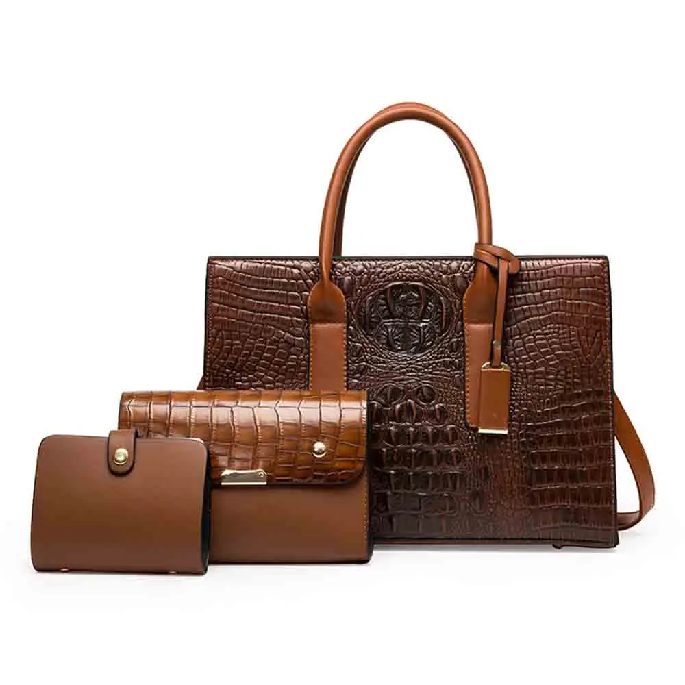 3 Pcs Set Crocodile Bag for Women Handbags and Purses PU Leather European and American Style Female Roomy Casual Tote 2022 New
3 Pcs Set Crocodile Bag for Women Handbags and Purses PU Leather European and American Style Female Roomy Casual Tote 2022 New