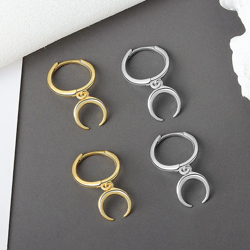 Gold/Silver Moon Stud Earrings For Women Korean Earrings 925 Sterling Silver Body Decorations Jewelry Female Anniversary Gift
Gold/Silver Moon Stud Earrings For Women Korean Earrings 925 Sterling Silver Body Decorations Jewelry Female Anniversary Gift