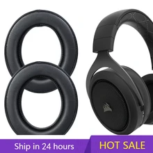 Replacement Earpads for CORSAIR HS50 HS60 HS70 Pro Bluetooth Headset Gamer Headphones Leather Sleeve Headband Earmuff Cover
