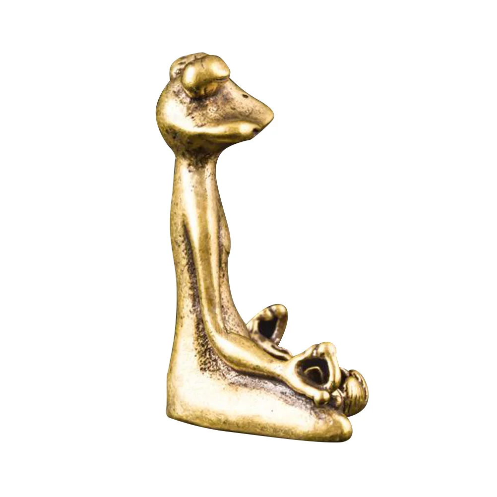 Frog Yoga Statue Decor Figurines Tea Adornment Zen Pet Crafts Mascotanimal Personalized Craft Copper Shaped Brass Wealth Shelf
Frog Yoga Statue Decor Figurines Tea Adornment Zen Pet Crafts Mascotanimal Personalized Craft Copper Shaped Brass Wealth Shelf