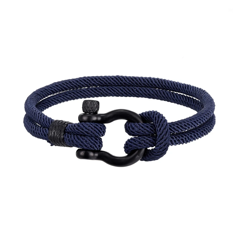Rope Bracelet Stainless Steel Shackle Nautical Wristband for Men Women Camping Emergency Buckle Tool 19/21cm Optional
Rope Bracelet Stainless Steel Shackle Nautical Wristband for Men Women Camping Emergency Buckle Tool 19/21cm Optional