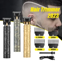 Vintage T9 Hair Trimmer for men Professional Hair Cutting Machine Cordless Beard Trimmer for Home Travel Cordless Hair Clipper