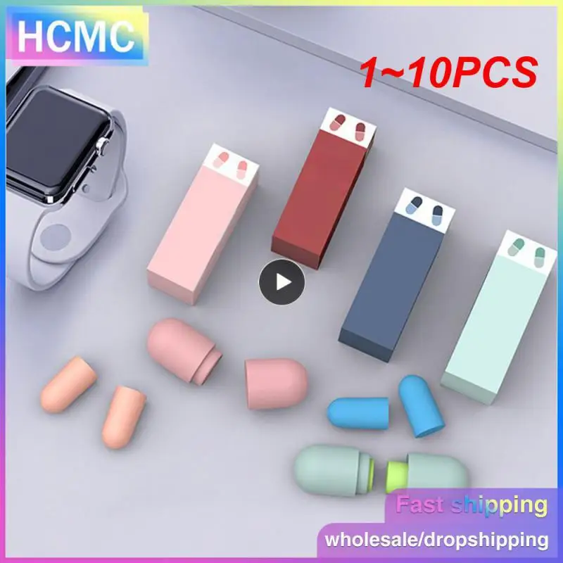 1~10PCS Soundproof Mute Sleeping Soft Slow Ear Plugs Anti-noise Rebound 
1~10PCS Soundproof Mute Sleeping Soft Slow Ear Plugs Anti-noise Rebound