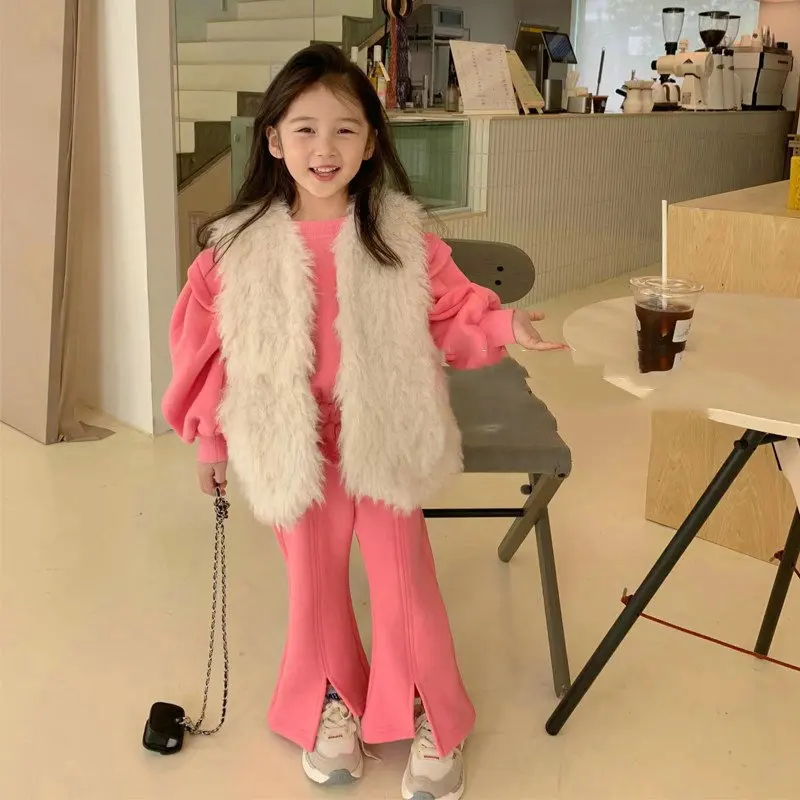 2022 Children Sets Sweatshirts Pullover Sweatpants Ankle Length Elastic Waist Solid Soft Warm Sweet Comfortable Winter Girls Kid
2022 Children Sets Sweatshirts Pullover Sweatpants Ankle Length Elastic Waist Solid Soft Warm Sweet Comfortable Winter Girls Kid