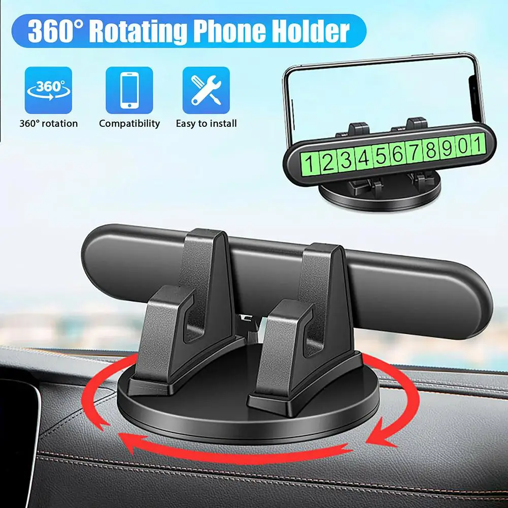 Car Dashboard Anti-slip Rubber Mat Mount Holder Temporary Parking Mobile Phone Number Plate Luminous Digital With Bracket
Car Dashboard Anti-slip Rubber Mat Mount Holder Temporary Parking Mobile Phone Number Plate Luminous Digital With Bracket