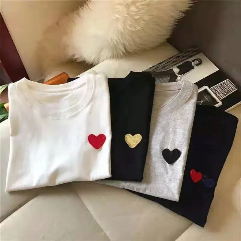 Summer Love Heart Embroidery Women's T-shirts Casual O Neck Short Sleeve Couple White Cotton Tshirt Harajuku Loose Pullover Tops
Summer Love Heart Embroidery Women's T-shirts Casual O Neck Short Sleeve Couple White Cotton Tshirt Harajuku Loose Pullover Tops