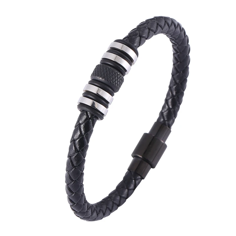 New Luxury Stainless Steel Genuine Leather Bracelet Combination 3 Colors Men Bracelets Woven Bracelet Men Birthday Gift BB1295
New Luxury Stainless Steel Genuine Leather Bracelet Combination 3 Colors Men Bracelets Woven Bracelet Men Birthday Gift BB1295