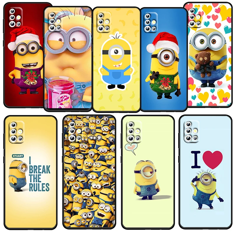 Cartoon Funny Minions Cute For Samsung Galaxy A52S A72 A71 A52 A51 A12 A32 A21S 4G 5G Funda Soft TPU Black Phone Case Capa Coque
Cartoon Funny Minions Cute For Samsung Galaxy A52S A72 A71 A52 A51 A12 A32 A21S 4G 5G Funda Soft TPU Black Phone Case Capa Coque
