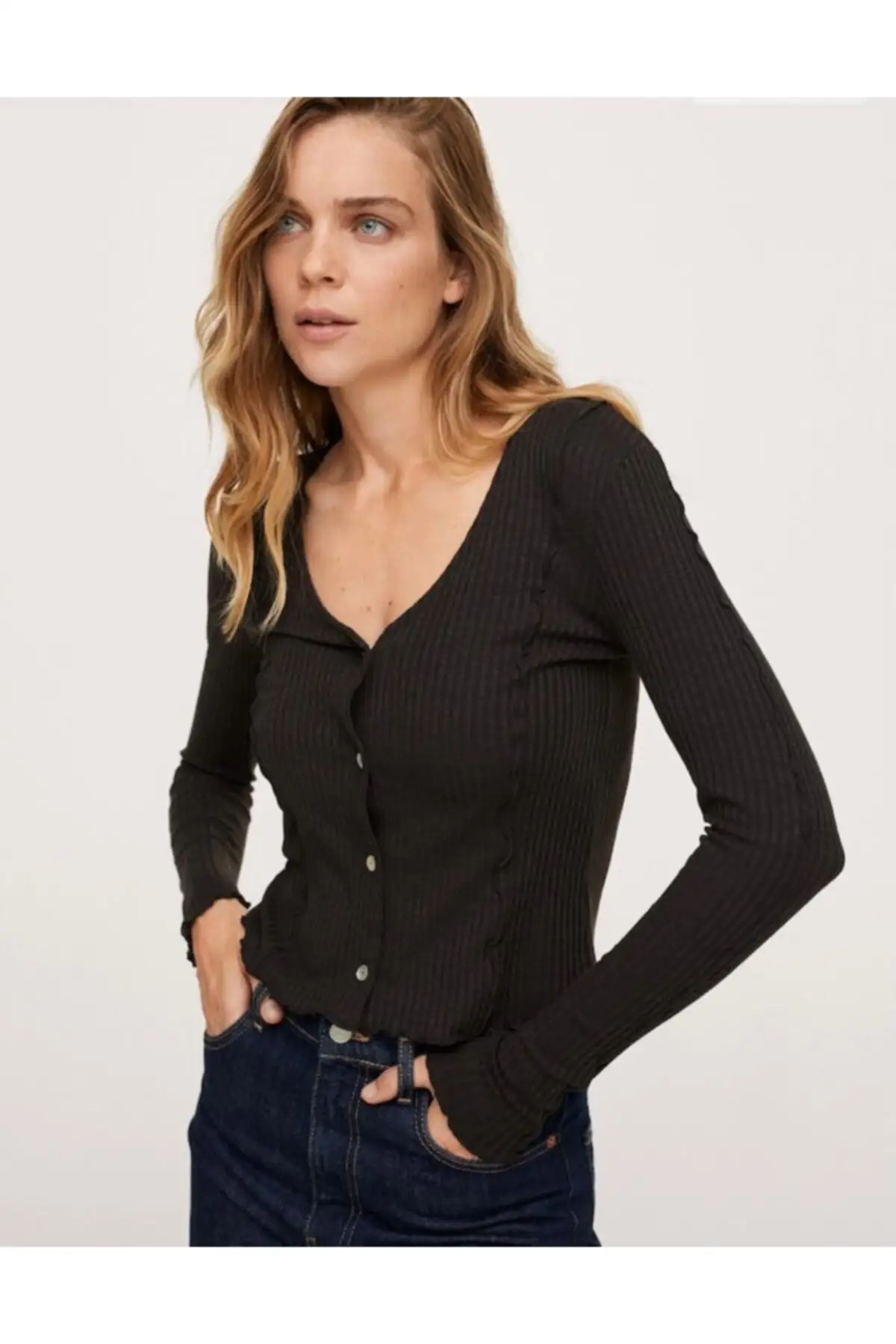 Women's Cardigan Fine Frill Detail dark Brown Casual Knitted Quality Fashion Cardigan Sweaters Loose Sweater Sweater Jumper
Women's Cardigan Fine Frill Detail dark Brown Casual Knitted Quality Fashion Cardigan Sweaters Loose Sweater Sweater Jumper