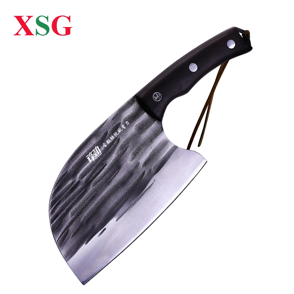 XSG Meat Cleaver Household Machete Wooden Handle Chopping And Cutting Dual Purpose With Leather Kitchen Knives Cooking Tools
XSG Meat Cleaver Household Machete Wooden Handle Chopping And Cutting Dual Purpose With Leather Kitchen Knives Cooking Tools