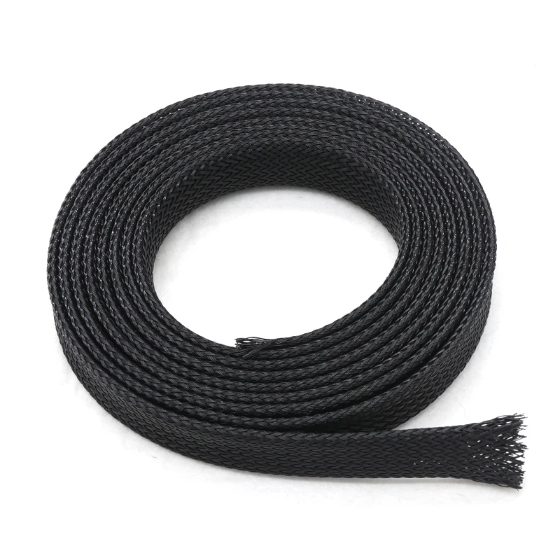 2M Black PET Braided Sleeving Diameter 1~40mm Insulated Wire Cable Protection Sleeve Flame Retardant Nylon Tube
2M Black PET Braided Sleeving Diameter 1~40mm Insulated Wire Cable Protection Sleeve Flame Retardant Nylon Tube