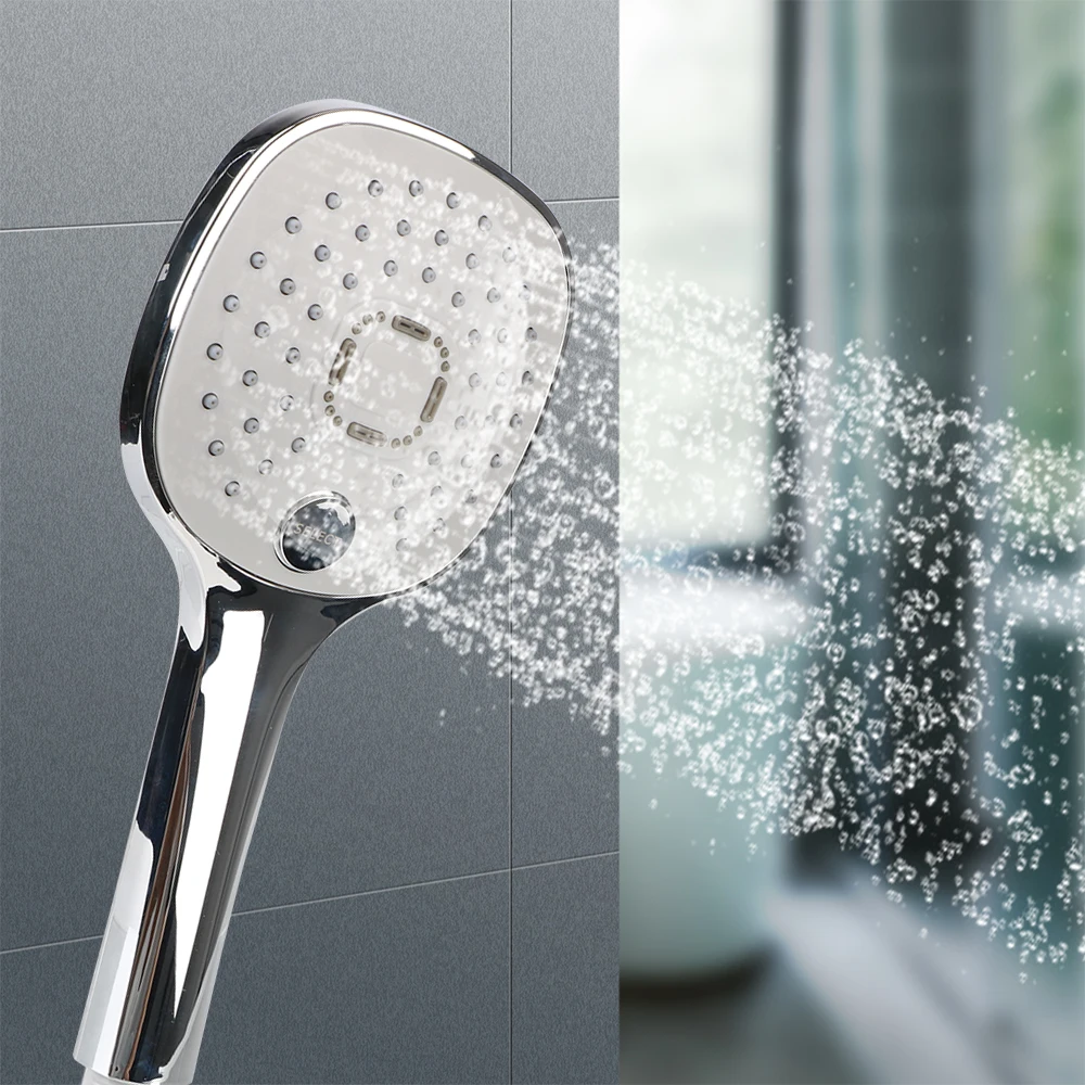 Pressurized Spray Nozzle Bathroom supplies Water Saving Handheld High Pressure Silver Shower Head 3 Modes Rainfall
Pressurized Spray Nozzle Bathroom supplies Water Saving Handheld High Pressure Silver Shower Head 3 Modes Rainfall