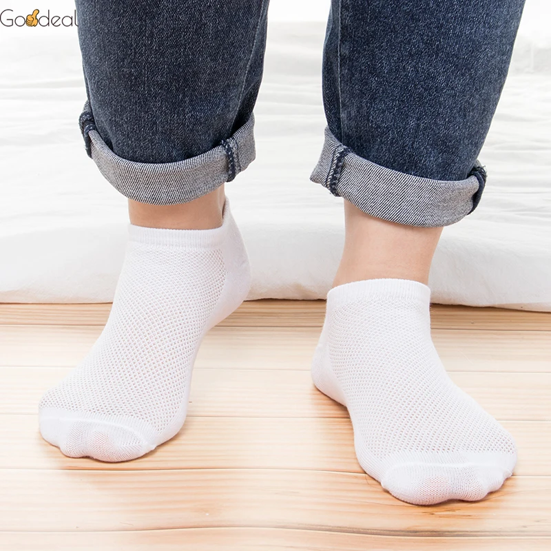 Goodeal 8 Pairs Breathable Men's Socks Short Ankle Summer Elastic Solid Mesh High Quality Male Cotton Solid Soft Socks Hot Sale
Goodeal 8 Pairs Breathable Men's Socks Short Ankle Summer Elastic Solid Mesh High Quality Male Cotton Solid Soft Socks Hot Sale