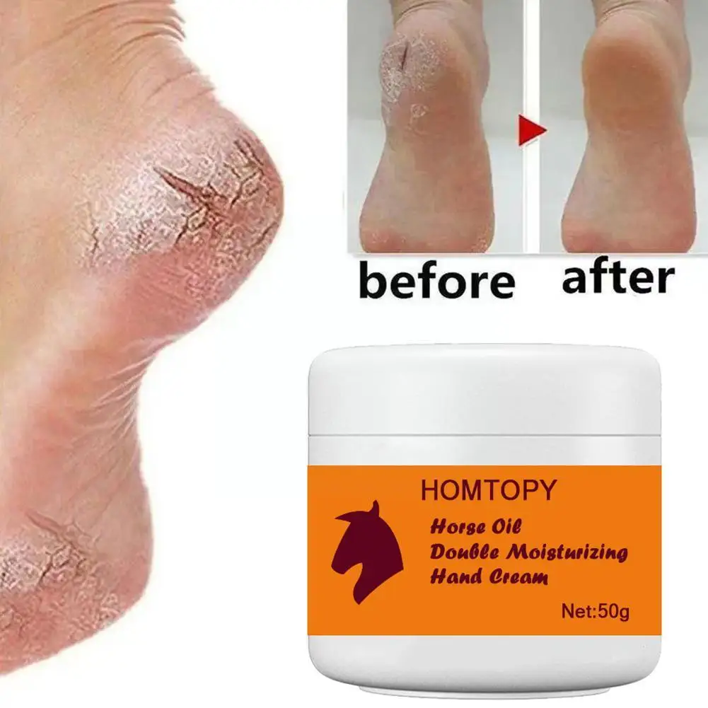 Horse Oil Hand Cream And Foot Cream Repair Anti-aging Heel Foot 50G Cream Exfoliating Winter Cream Film Foot Anti-cracking V5V0
Horse Oil Hand Cream And Foot Cream Repair Anti-aging Heel Foot 50G Cream Exfoliating Winter Cream Film Foot Anti-cracking V5V0