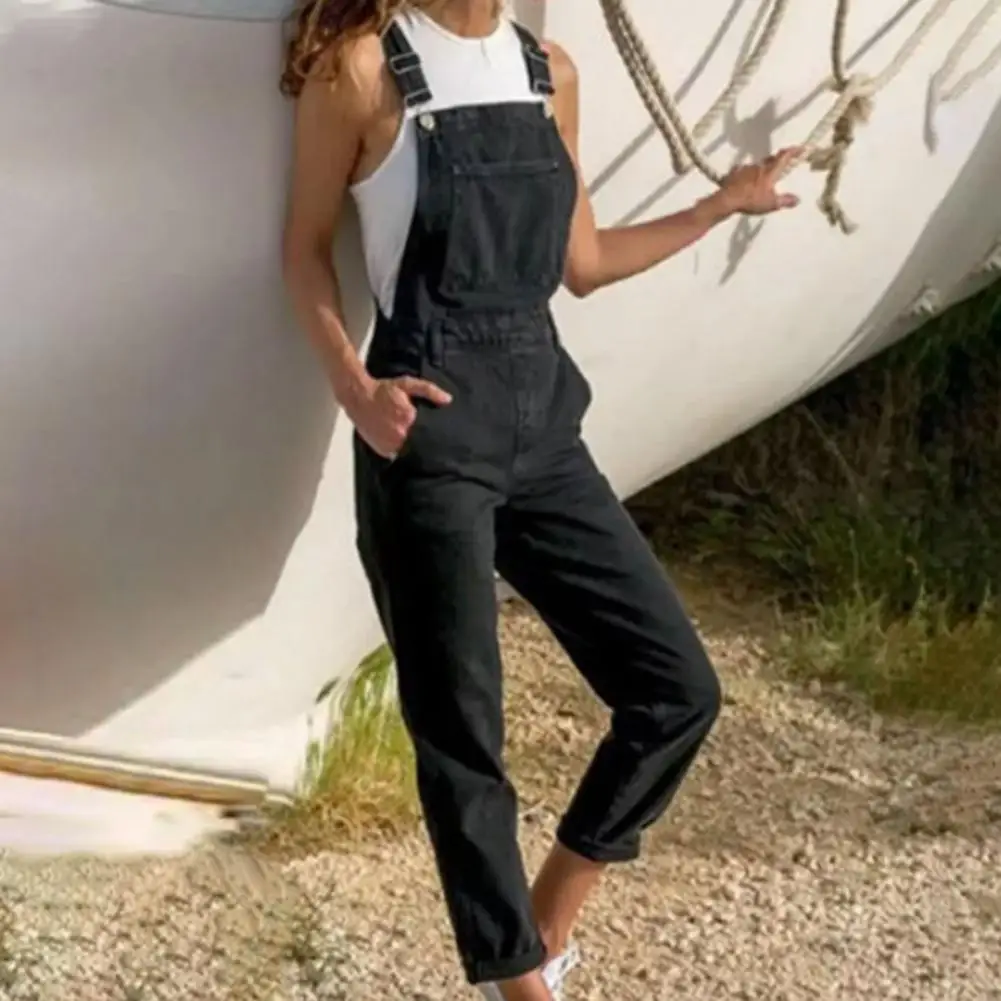 Autumn Women Jumpsuit Pure Color Soft Plus Size Distressed Design Suspender Jumpsuit for Daily Life 2022
Autumn Women Jumpsuit Pure Color Soft Plus Size Distressed Design Suspender Jumpsuit for Daily Life 2022