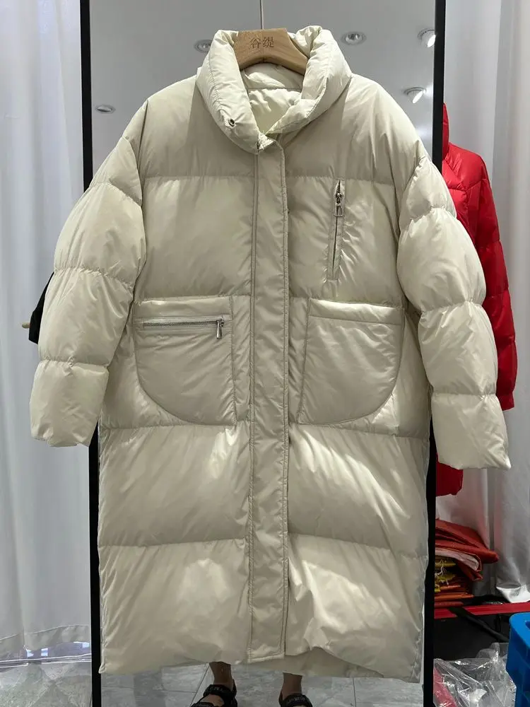 Women Long Down Jacket New Casual Style White Duck Down Jackets Autumn Winter Coats And Parkas Female Outwear
Women Long Down Jacket New Casual Style White Duck Down Jackets Autumn Winter Coats And Parkas Female Outwear