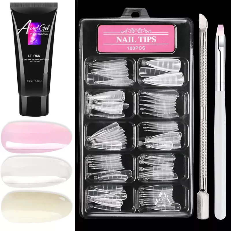 UV Gel Extension Nail Art French Set Quick Building Mold Tips Stainless Steel Cuticle Spoon Pusher Slice Brush Kit
UV Gel Extension Nail Art French Set Quick Building Mold Tips Stainless Steel Cuticle Spoon Pusher Slice Brush Kit