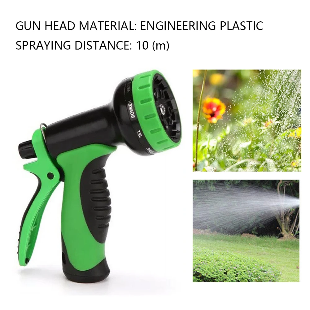 

100ft Expandable Water Hose Anti-Cracking Retractable Long Hose With 10 Function Water Gun for Watering House/Yard/Garden Plants