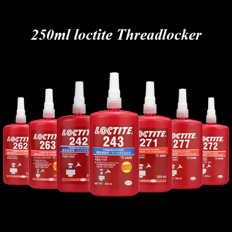 250ml loctite 243 222 263 271 272 277 262 271 290 screw glue thread glue locking agent anti-loose high temperature anaerobic
250ml loctite 243 222 263 271 272 277 262 271 290 screw glue thread glue locking agent anti-loose high temperature anaerobic
