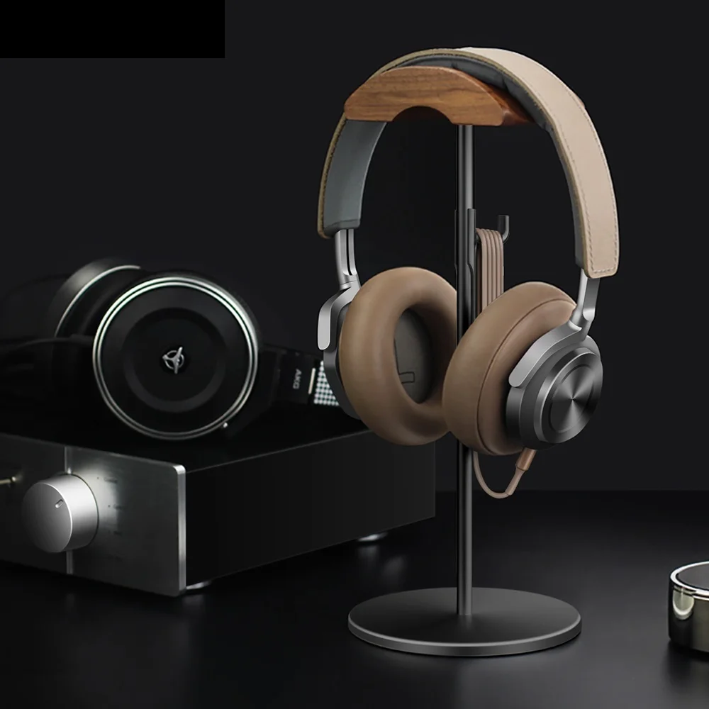 Black Walnut Wood & Aluminum Headphone Stand Nature Walnut Gaming Headset Holder with Solid Metal Base for Table Desk Display
Black Walnut Wood & Aluminum Headphone Stand Nature Walnut Gaming Headset Holder with Solid Metal Base for Table Desk Display