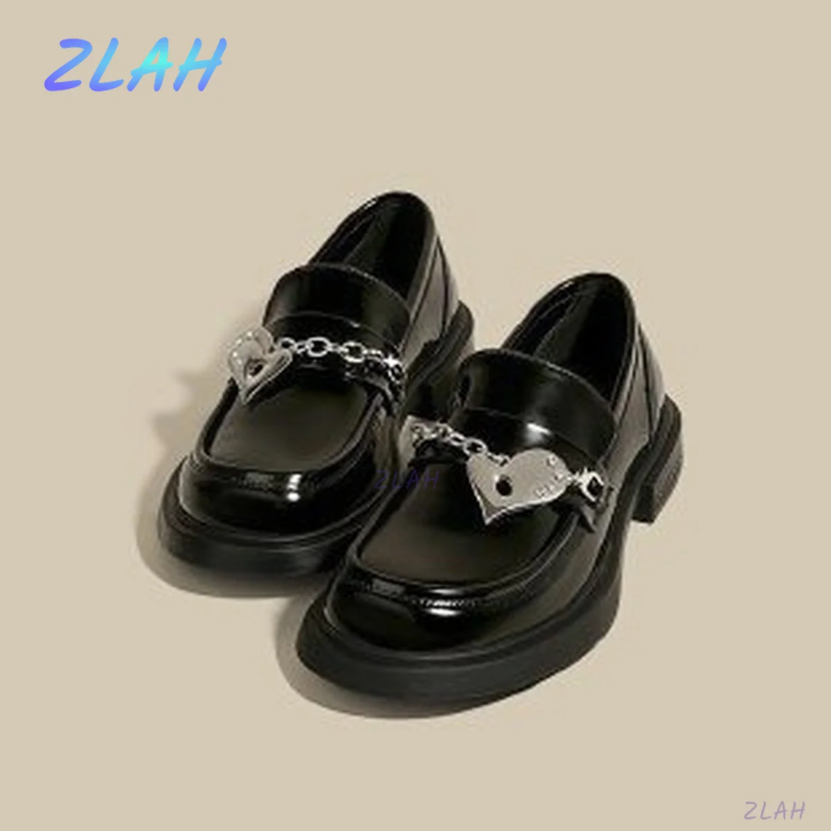 New Lolita Women's Shoes Love Chain Loafers Girls Thick Bottom Student Mary Jane Black Single Shoes Women's High Heels
New Lolita Women's Shoes Love Chain Loafers Girls Thick Bottom Student Mary Jane Black Single Shoes Women's High Heels